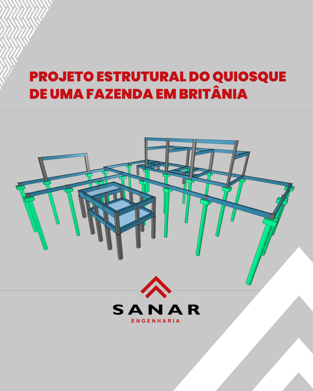 Projeto Estrutural do Quiosque de uma Fazenda em Britânia - GO