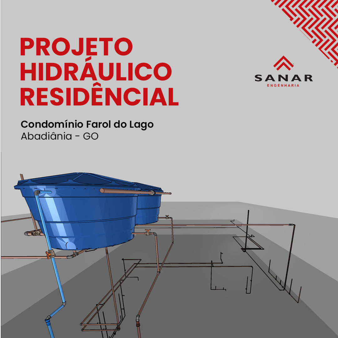 Projeto Hidráulico Residencial - Abadiânia - GO